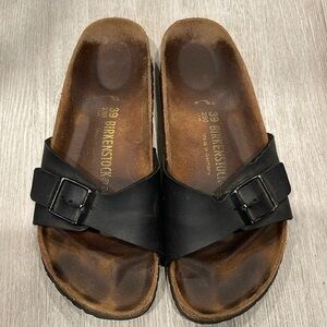 Birkenstock Madrid Black Birko-Flor Size 39